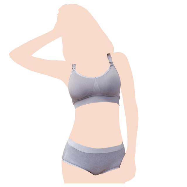 Sunveno - Breastfeeding Nursing Bra - Grey