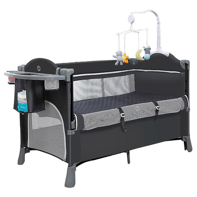 Teknum - 4-in-1 Baby Co-Sleeper Bassinet & Playpen - Grey