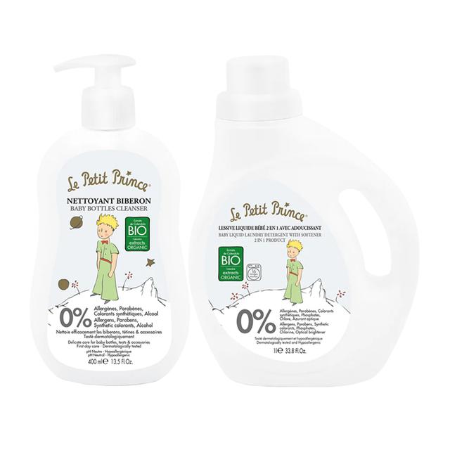 Le Petit Prince - Baby Laundry Care Essentials - 2-In-1 Baby Liquid Laundry Detergent + Baby Bottle Cleanser