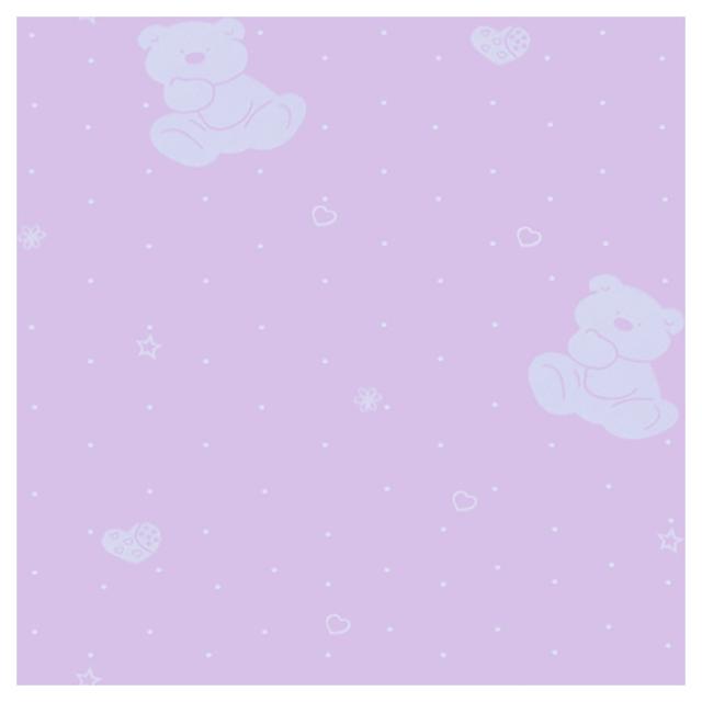 Fujikawa - Teddy Bear Children Wallpaper - Violet