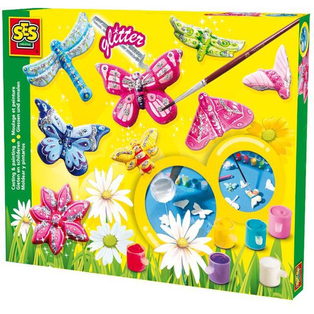 SES Creative - Butterfly Glitter Casting & Painting Set