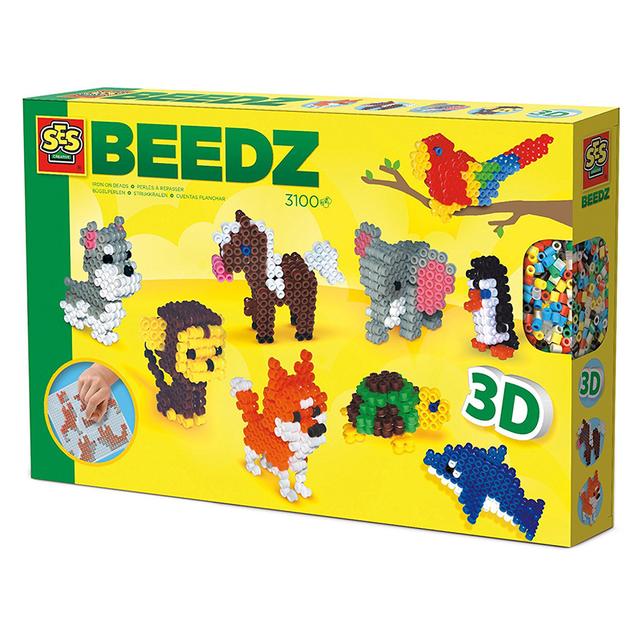 SES Creative - Iron On Beads 3D Animals