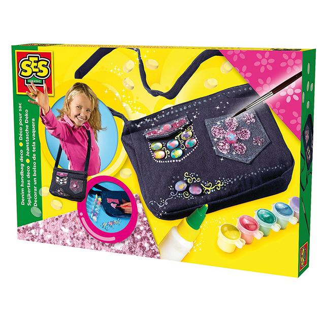 SES Creative - Children's Denim HandBag Deco Set