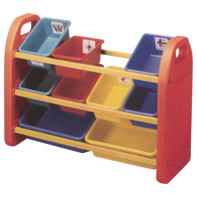 Raymond - 12 Bin Storage Organiser - Basic Colours