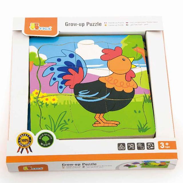 Viga - Grow Up Rooster Puzzle