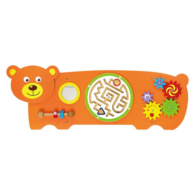 Viga - Wooden Bear Wall Toy - Orange