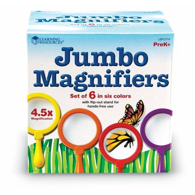 Learning Resources Primary Science Jumbo Magnifiers Set of 6