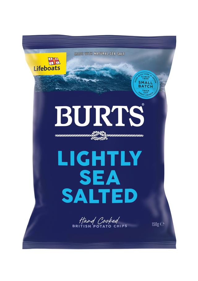 Burts Potato Chips Sea Salted 150gm