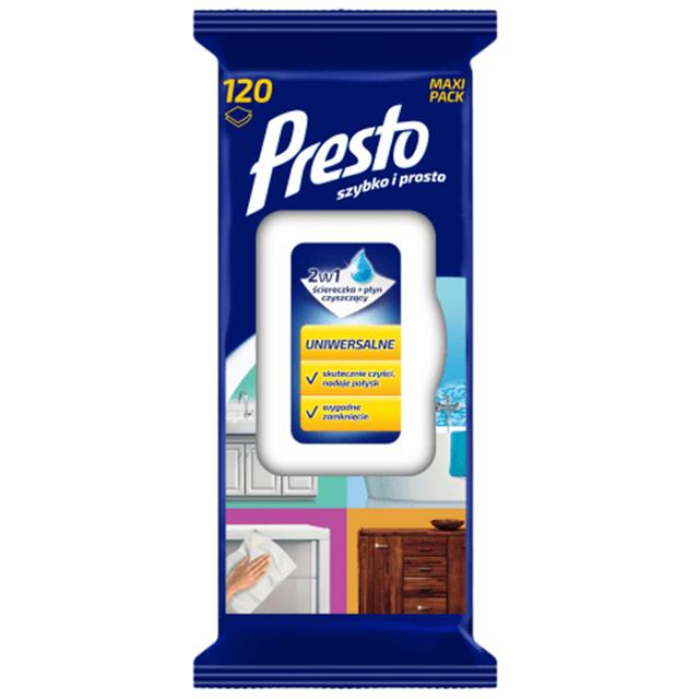 Presto - Clean Universal Wipes 120 pcs