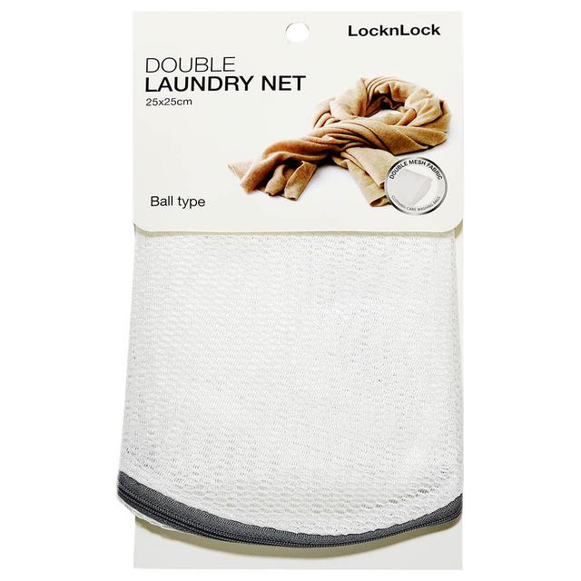 LOCK&LOCK - Ball Type Double Laundry Net 25 x 25cm - White