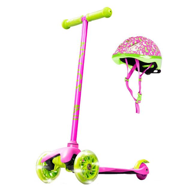 Madd Gear - Zycom Zipper Scooter W/ Helmet - Pink/Lime