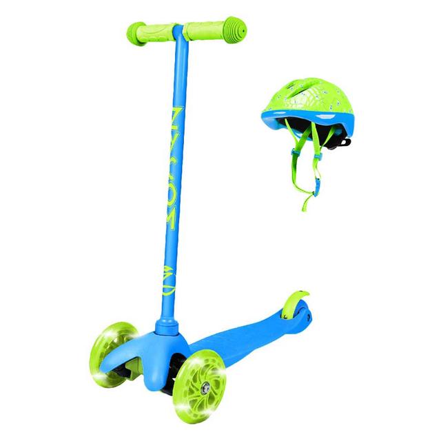 Madd Gear - Zycom Zipper Scooter W/ Helmet - Blue/Lime