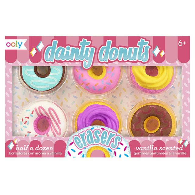 Ooly - Dainty Donuts Scented Erasers - Set Of 6