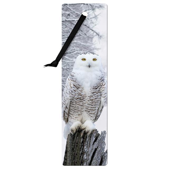 If - 3D Bookmark - Snowy Owl