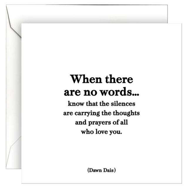 Quotable - There Are No Words Card 