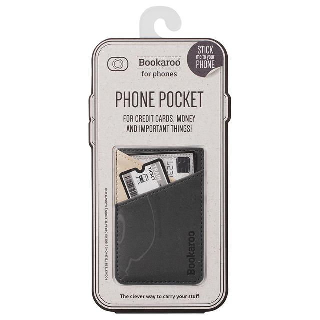 If - Bookaroo Phone Pocket - Charcoal