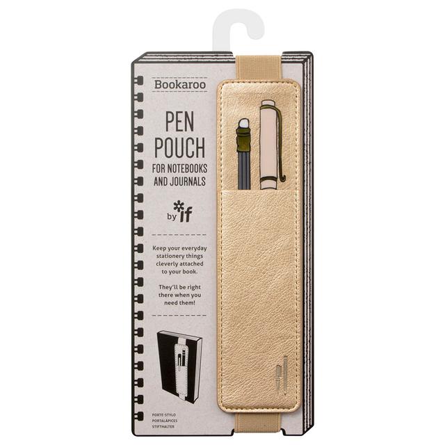 If - Bookaroo Pen Pouch - Gold