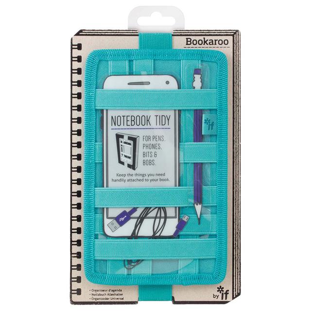 If - Bookaroo Note Book Tidy - Turquoise