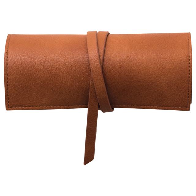 If - Bookaroo Travel Tech-Tidy Roll-Up Wallet - Brown