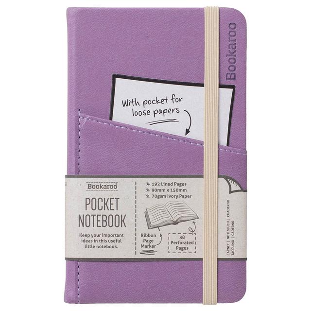 If - Bookaroo Pocket Notebook - A6 Journal - Aubergine