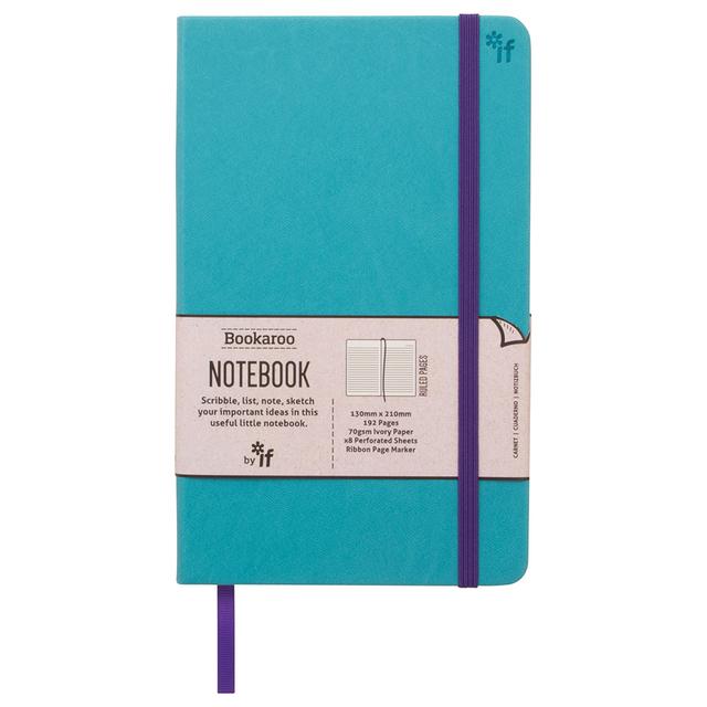 If - Bookaroo Notebook - A5 Journal - Turquoise