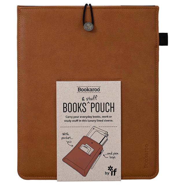 If - Bookaroo Books & Stuff Pouch - Brown