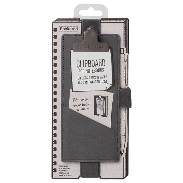 If - Bookaroo Notebook Clipboard - Charcoal