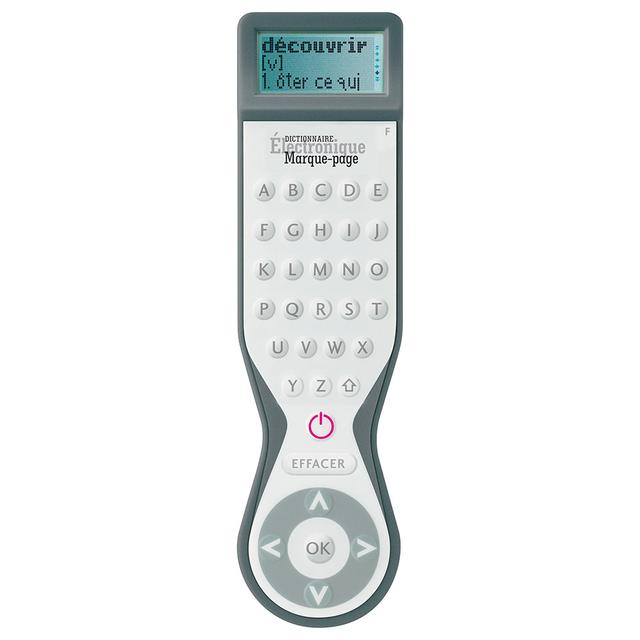 If - Carded Electronic Dictionary Bookmark - French - Grey