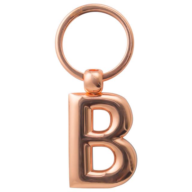 If - Copper Letter Keyring - B - Gold