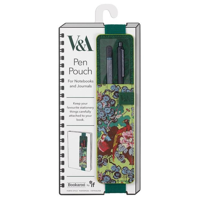 If - V&A Bookaroo Pen Pouch - Sundour Pheasant - Green