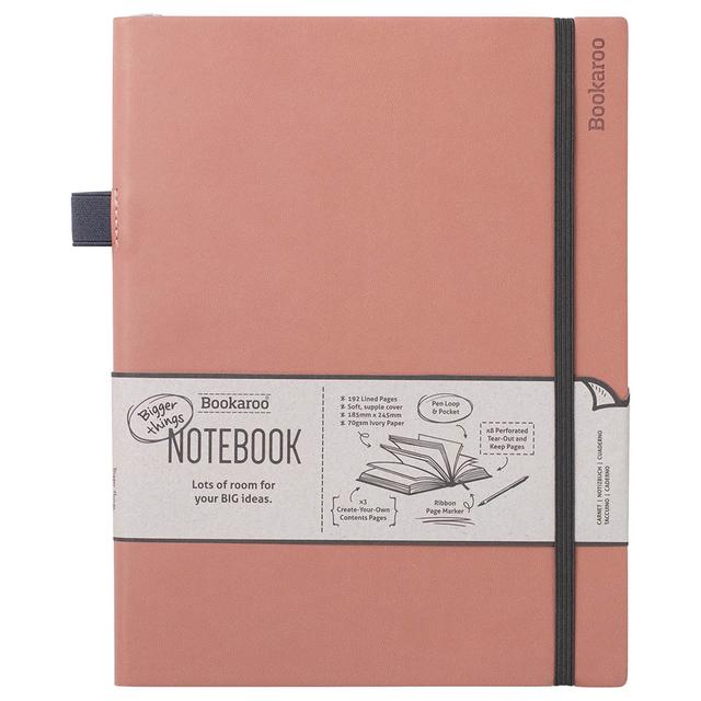 If - Bookaroo Bigger Things Notebook Journal 19 x 25 cm - Blush