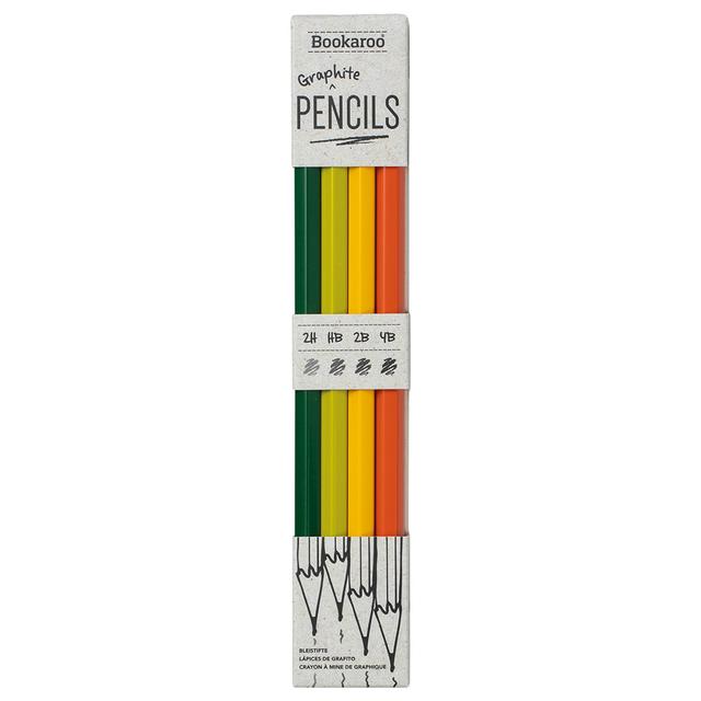 If - Bookaroo Graphite Pencils - Greens