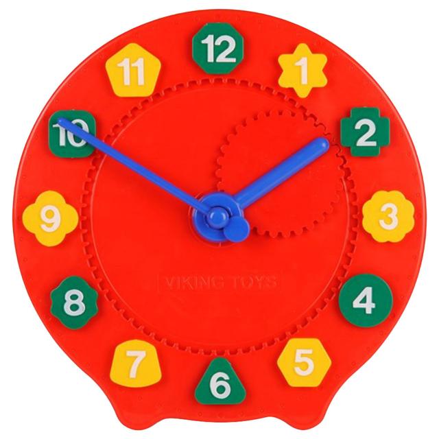 Viking Toys - Clock In Gift Box Early Learning Toy - Red