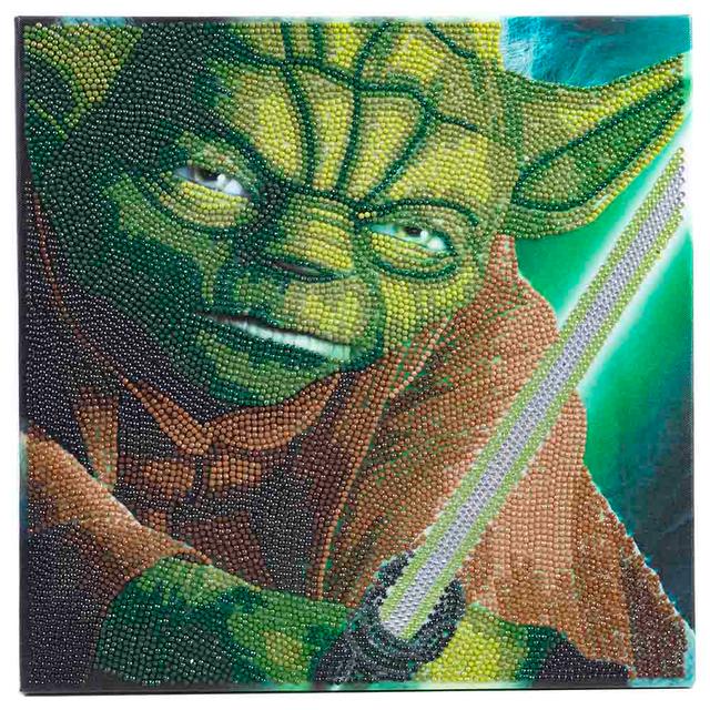 Craft Buddy - Crystal Art Kit - Yoda - 30x30 cm