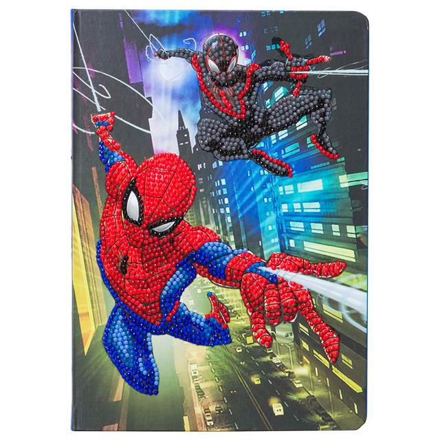 Craft Buddy - Crystal Art Notebook - Spiderman - 18x26 cm