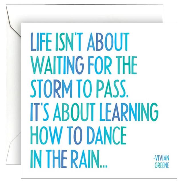 Quotable - Dance In The Rain Card 