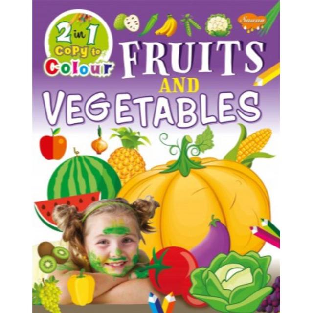 2-in-1 Copy To Colour Fruits & Vegitables