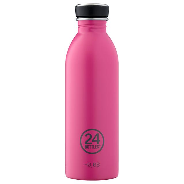 24 Bottles - Urban Stainless Steel Water Bottle 500ML - Pink