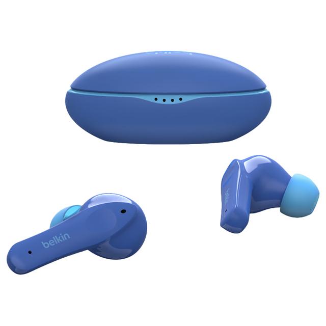 Belkin - Soundform Nano Wireless Earbuds For Kids - Blue