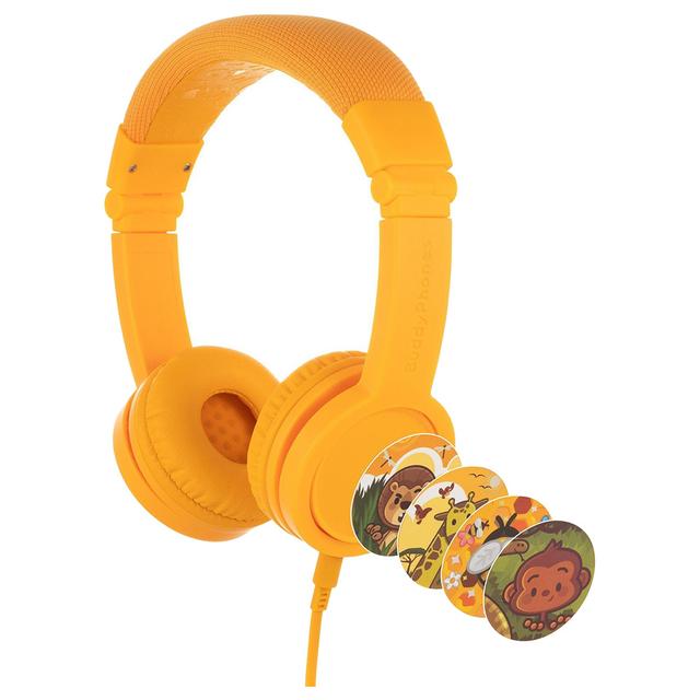 BuddyPhones - Explore Plus Headphones W/ Mic - Sun Yellow