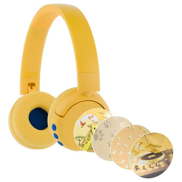 Buddyphones - Pop Fun Bluetooth Wireless Headset - Sun Yellow