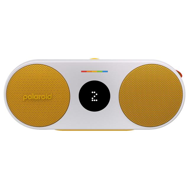 Polaroid - P2 Music Player Bluetooth Speaker - Yellow & White