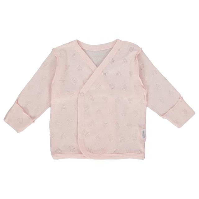 Bebetto - Baby Girl Front Closure T-Shirt - Baby Pink