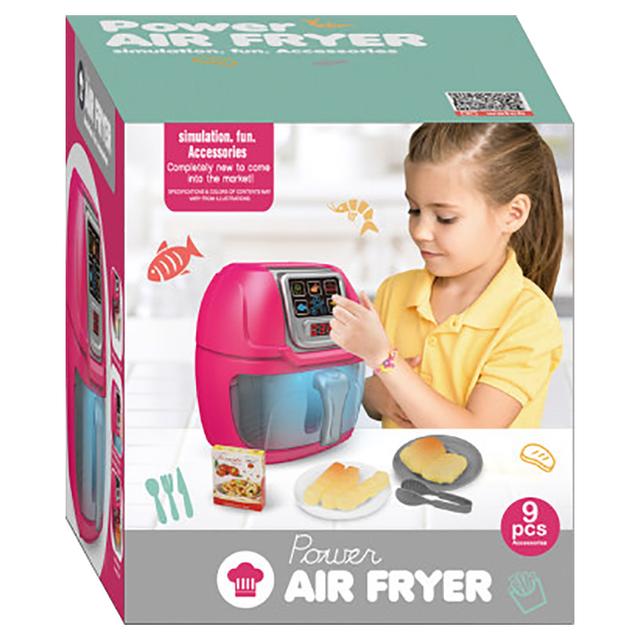 Little Learners - Air Fryer Toy w/ Color Changing Chips Chicken Nuggets - Pink/Grey (Exclusive)