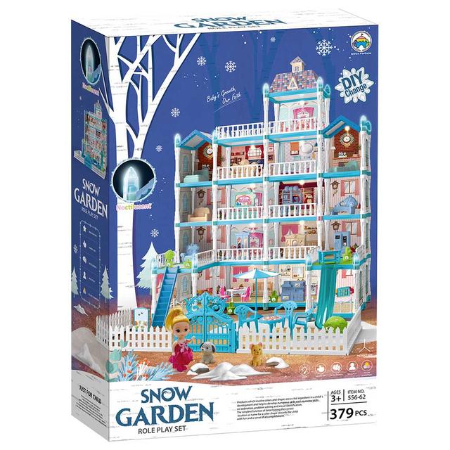 Little Learners - DIY Luminous Assembly Villa - 379pcs - Blue (Exclusive)