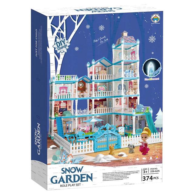 Little Learners - DIY Luminous Assembly Villa - 374pcs - Blue (Exclusive)