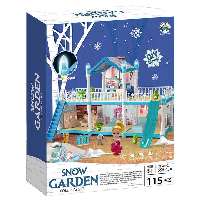 Little Learners - DIY Luminous Assembly Villa - 115pcs - Blue (Exclusive)