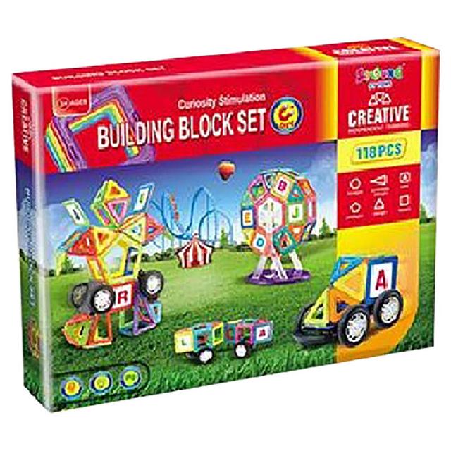 Little Learners - Magnetic Building Blocks - 118pcs (Exclusive)