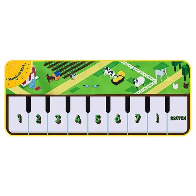 Little Learners - Children's Musical Piano Music Mat - Farm - Green (Exclusive)