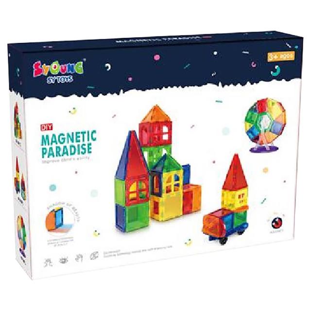 Little Learners - Magnetic Building Paradise Playset - 62pcs (Exclusive)